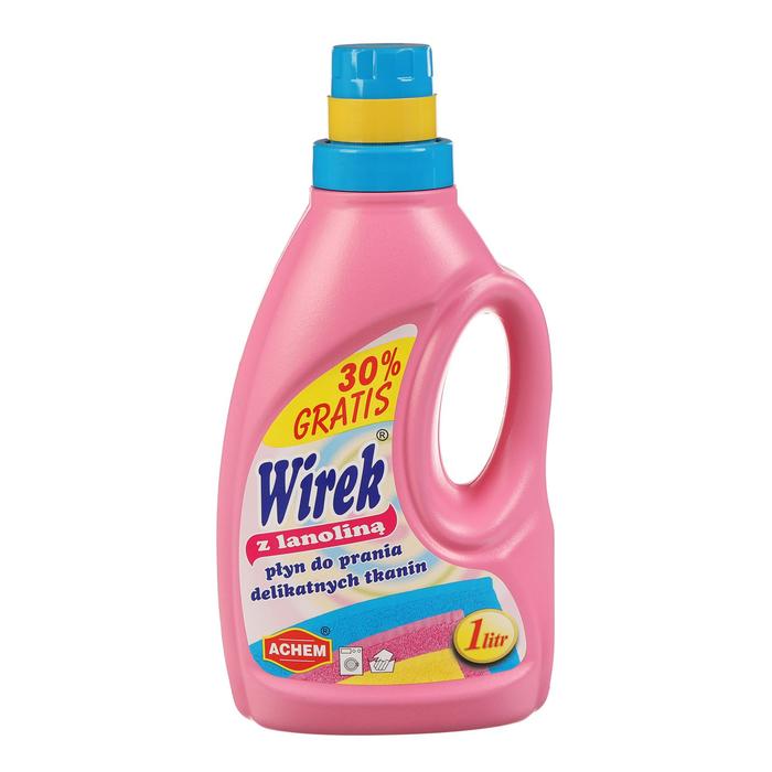 Жидкое средство для стирки Wirek, для деликатных тканей, с ланолином, 1 л
Жидкое средство для стирки Wirek, для деликатных тканей, с ланолином, 1 л