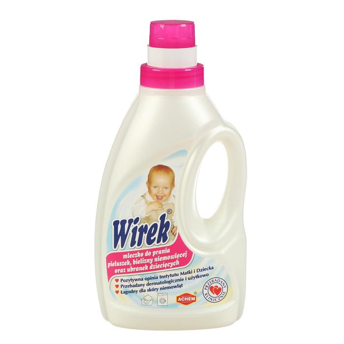 Жидкое средство для стирки Wirek, молочко, для детского белья и пелёнок, 1 л
Жидкое средство для стирки Wirek, молочко, для детского белья и пелёнок, 1 л