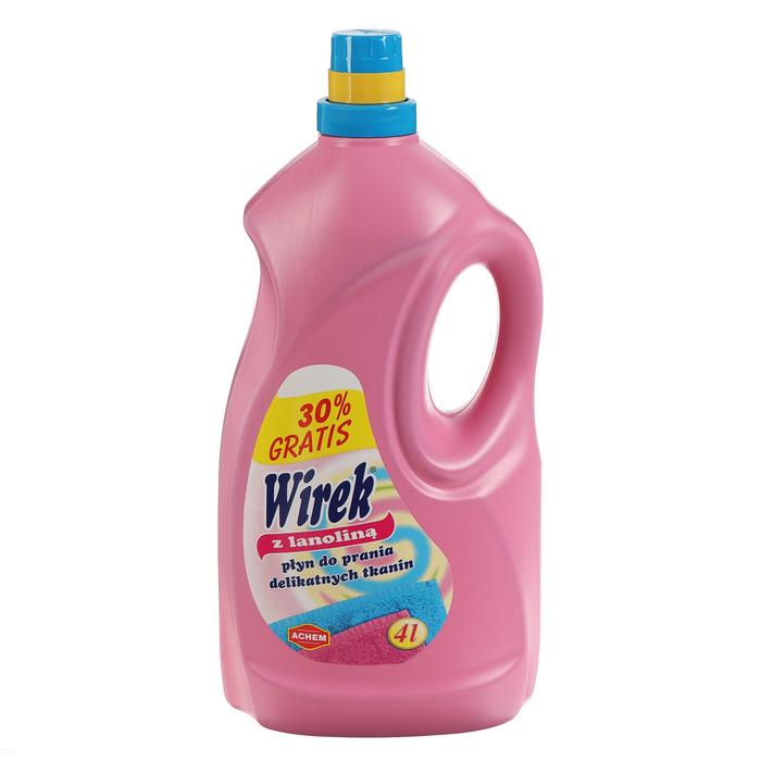 Жидкое средство для стирки Wirek, для деликатных тканей, с ланолином, 4 л
Жидкое средство для стирки Wirek, для деликатных тканей, с ланолином, 4 л