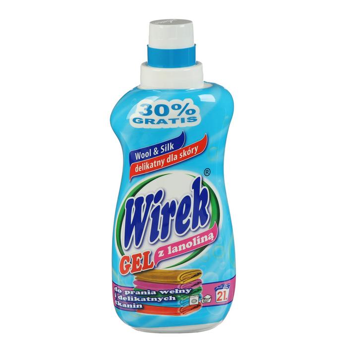 Жидкое средство для стирки Wirek, гель, для деликатных тканей, с ланолином, 1 л
Жидкое средство для стирки Wirek, гель, для деликатных тканей, с ланолином, 1 л