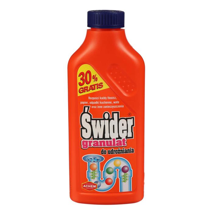Средство для прочистки труб в гранулах, Świder 500 г
Средство для прочистки труб в гранулах, Świder 500 г