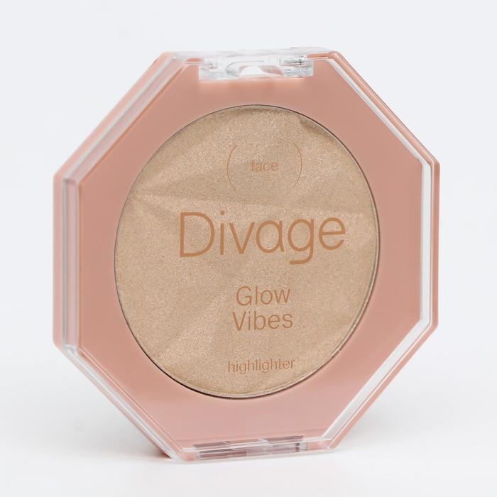 Хайлайтер для лица компактный Glow Vibes Divage № 01 светлый бежево-жемчужный 
Хайлайтер для лица компактный Glow Vibes Divage № 01 светлый бежево-жемчужный