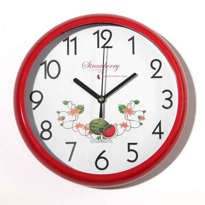 Часы настенные, серия: Интерьер, "Фрукты", дискретный ход, d=23 см, 1 АА, микс 
Часы настенные, серия: Интерьер, "Фрукты", дискретный ход, d=23 см, 1 АА, микс