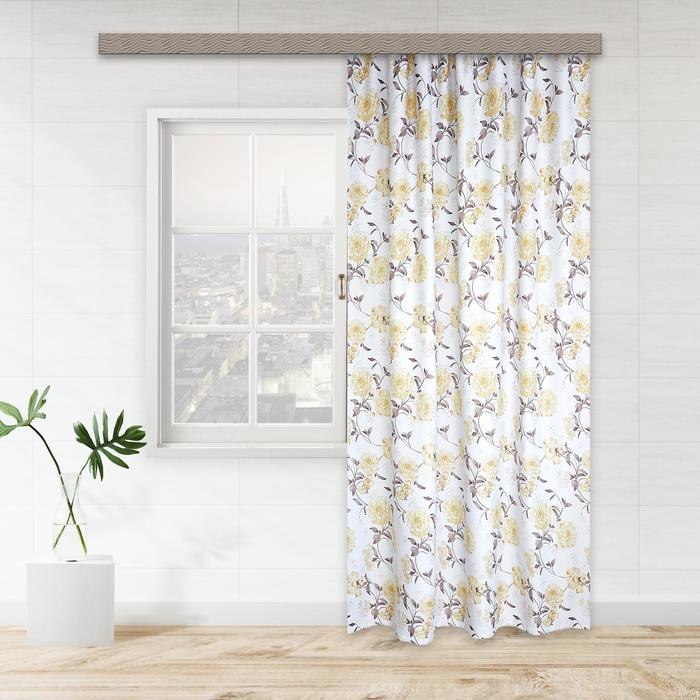 Штора портьерная блэкаут Японский пион 135х260 см, жёлтый, пэ 100%
Штора портьерная блэкаут Японский пион 135х260 см, жёлтый, пэ 100%