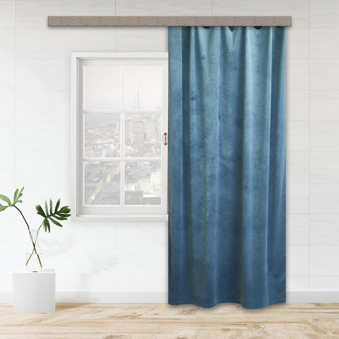 Штора портьерная Вельвет однотонный 135х260 см, морская волна, пэ 100%
Штора портьерная Вельвет однотонный 135х260 см, морская волна, пэ 100%