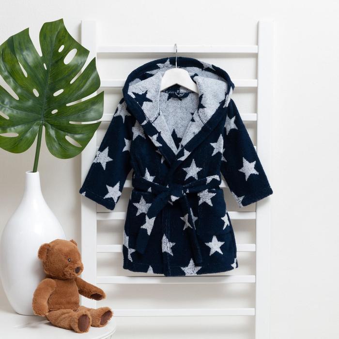 Халат махровый детский Крошка Я «Звездочки» размер 36, цвет синий, 100% хлопок 360 г/м2
Халат махровый детский Крошка Я «Звездочки» размер 36, цвет синий, 100% хлопок 360 г/м2
