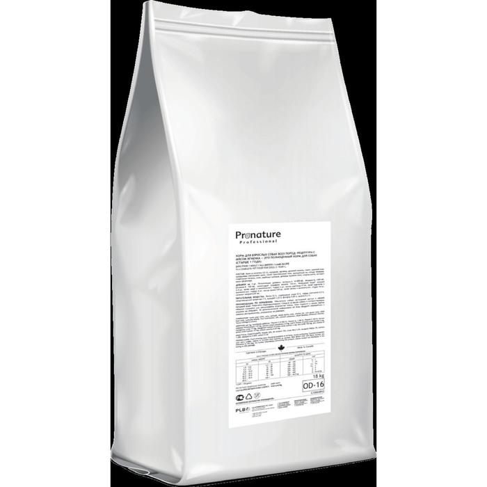 Сухой корм Pronature Original для собак всех пород, ягнёнок, 18 кг
Сухой корм Pronature Original для собак всех пород, ягнёнок, 18 кг