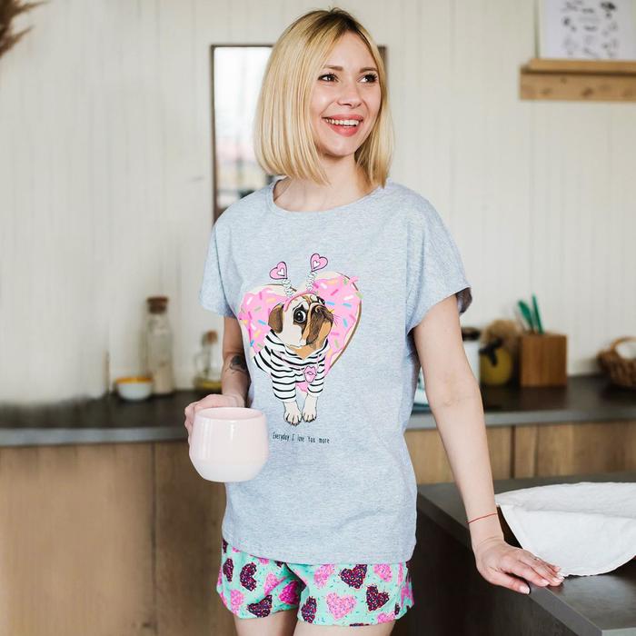 Комплект женский (футболка, шорты) цвет серый, размер 54
Комплект женский (футболка, шорты) цвет серый, размер 54