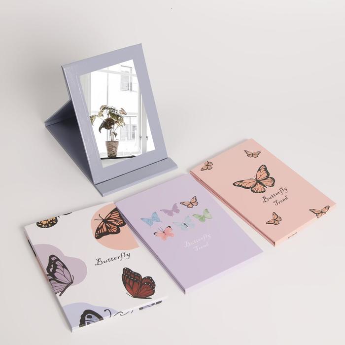 Зеркало настольное, зеркальная поверхность 8 × 11,5, рисунок МИКС