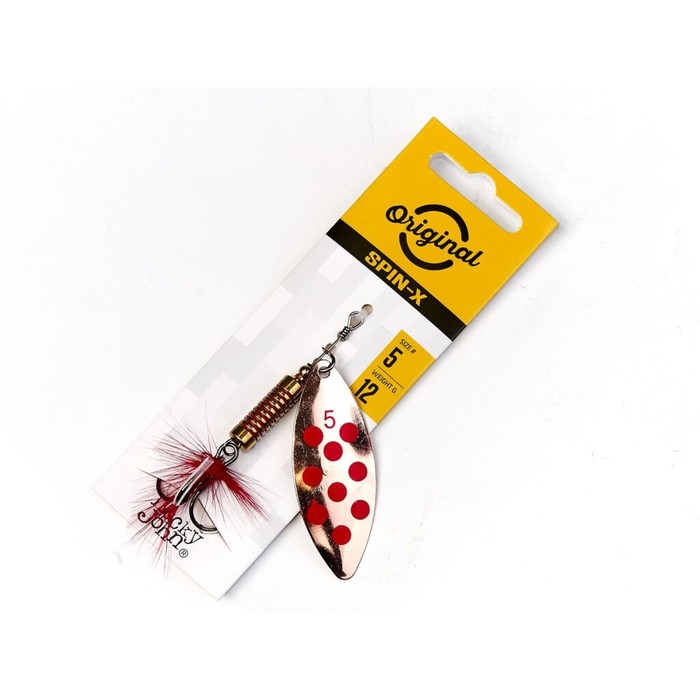 фото Блесна вращающаяся lucky john spin x long 05, 12 г, цвет cr