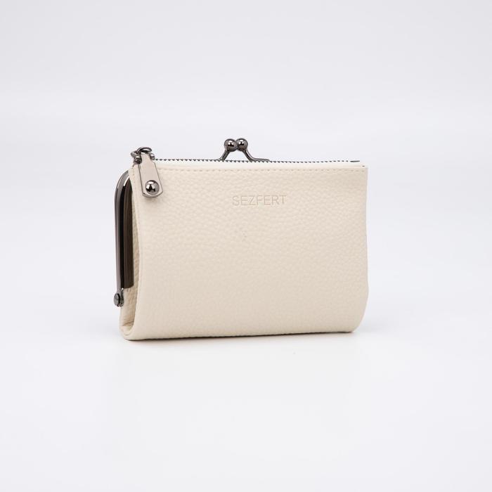 Кошелёк женский, отдел на кнопке, цвет белый
Кошелёк женский, отдел на кнопке, цвет белый