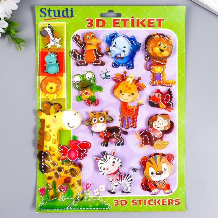 Наклейка пластик 3D "Зоопарк" 29х21 см
Наклейка пластик 3D "Зоопарк" 29х21 см