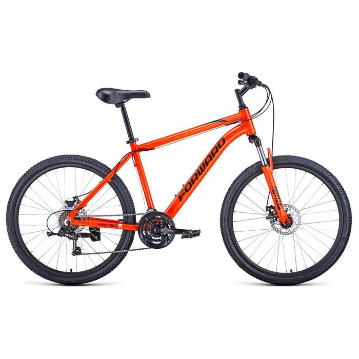 Велосипед 26" Forward Hardi 2.1 disc, 2021, цвет оранжевый/черный, размер 18"
Велосипед 26" Forward Hardi 2.1 disc, 2021, цвет оранжевый/черный, размер 18"