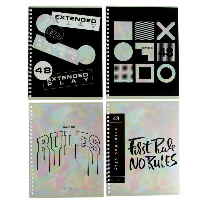 Тетрадь 48 листов в клетку, на гребне "Устанавливай правила", обложка мелованный картон, матовая ламинация, блок офсет, МИКС
Тетрадь 48 листов в клетку, на гребне "Устанавливай правила", обложка мелованный картон, матовая ламинация, блок офсет, МИКС