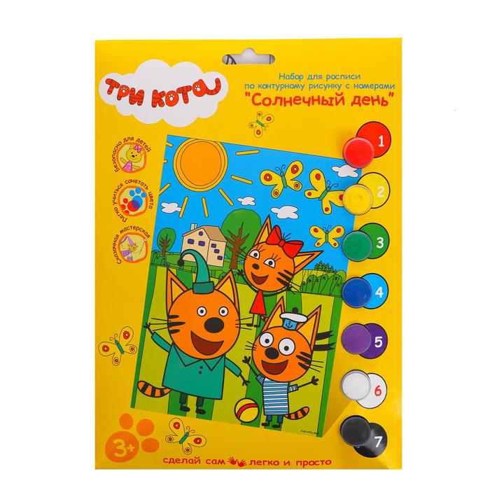 Роспись холста по номерам «Три кота» 17 × 23 см
Роспись холста по номерам «Три кота» 17 × 23 см