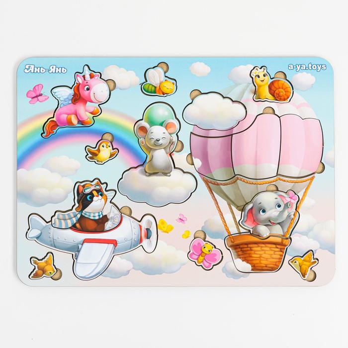 Сортер-пазл "Большой зефирный вкладыш Звери" 
Сортер-пазл "Большой зефирный вкладыш Звери"