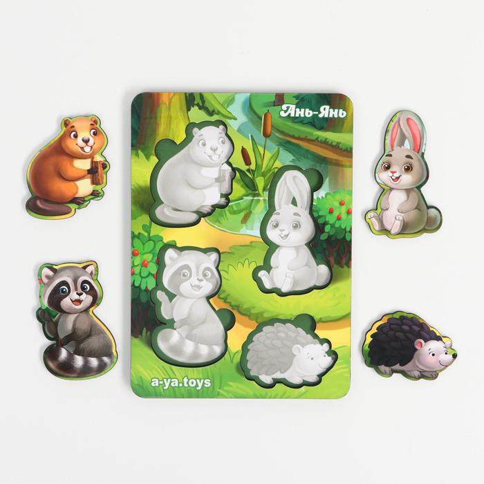 Сортер-пазл "Лесные животные 1"
Сортер-пазл "Лесные животные 1"