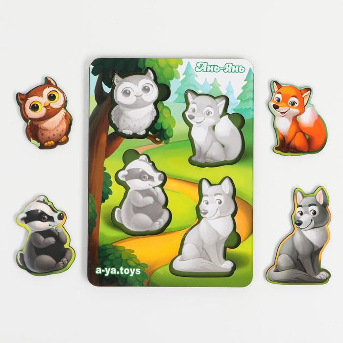 Сортер-пазл "Лесные животные 2"
Сортер-пазл "Лесные животные 2"