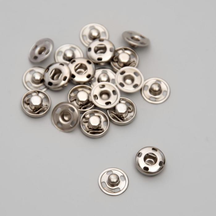 Кнопки пришивные, d = 10 мм, 10 шт, цвет никель
Кнопки пришивные, d = 10 мм, 10 шт, цвет никель