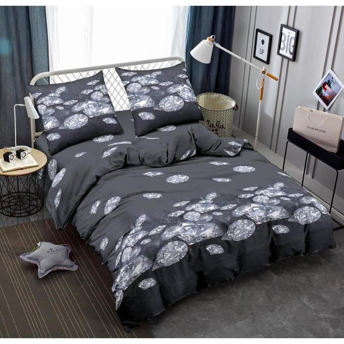 КПБ Black евро, размер 200x210 см, 215x200 см, 70x70 - 2 шт 
КПБ Black евро, размер 200x210 см, 215x200 см, 70x70 - 2 шт