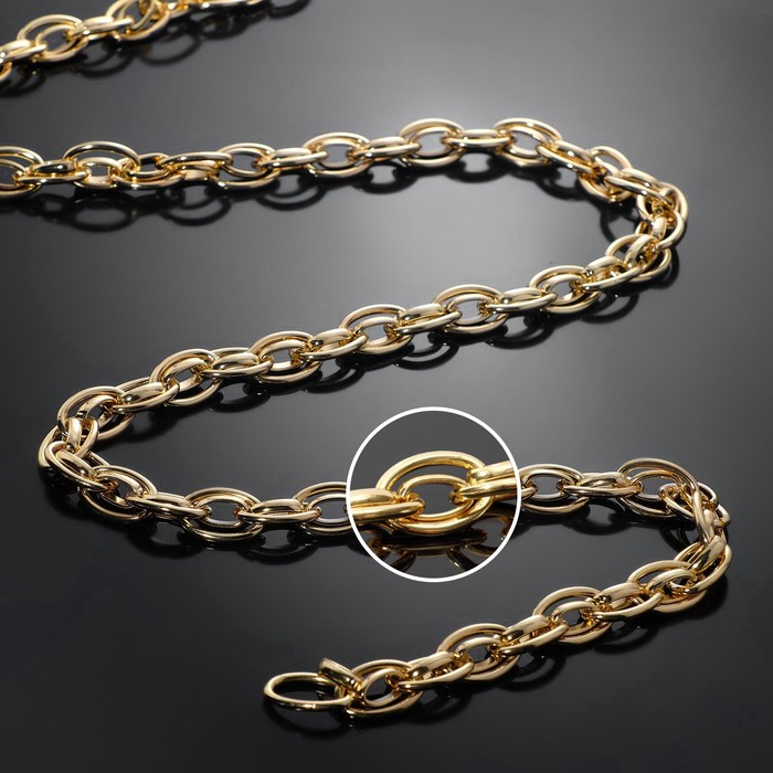 Цепочка родированная без карабина "Крупные звенья", цвет золото, 1м
Цепочка родированная без карабина "Крупные звенья", цвет золото, 1м