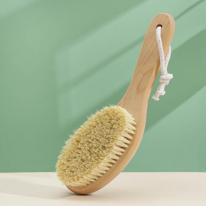 Щётка для сухого массажа, на короткой ручке, 25,5×8 см, тампико
Щётка для сухого массажа, на короткой ручке, 25,5×8 см, тампико