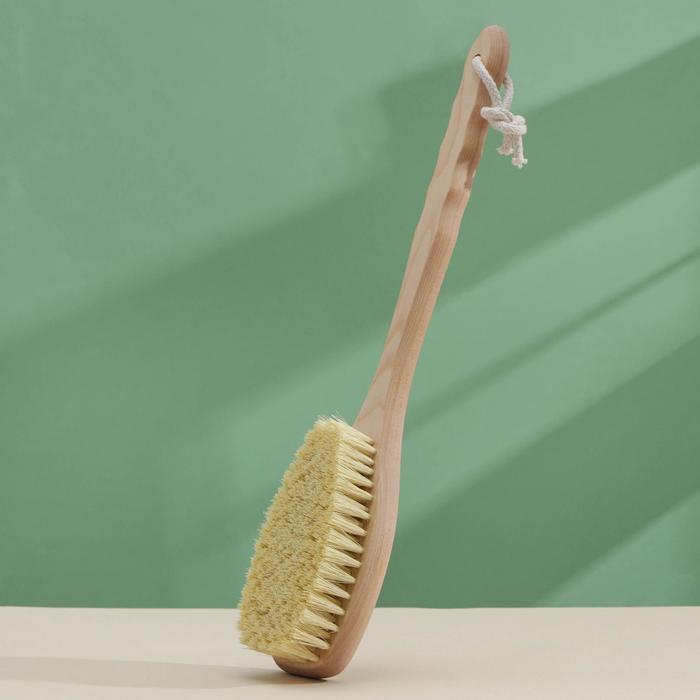 Щётка для сухого массажа, 38,5×8 см, тампико, с покрытием
Щётка для сухого массажа, 38,5×8 см, тампико, с покрытием