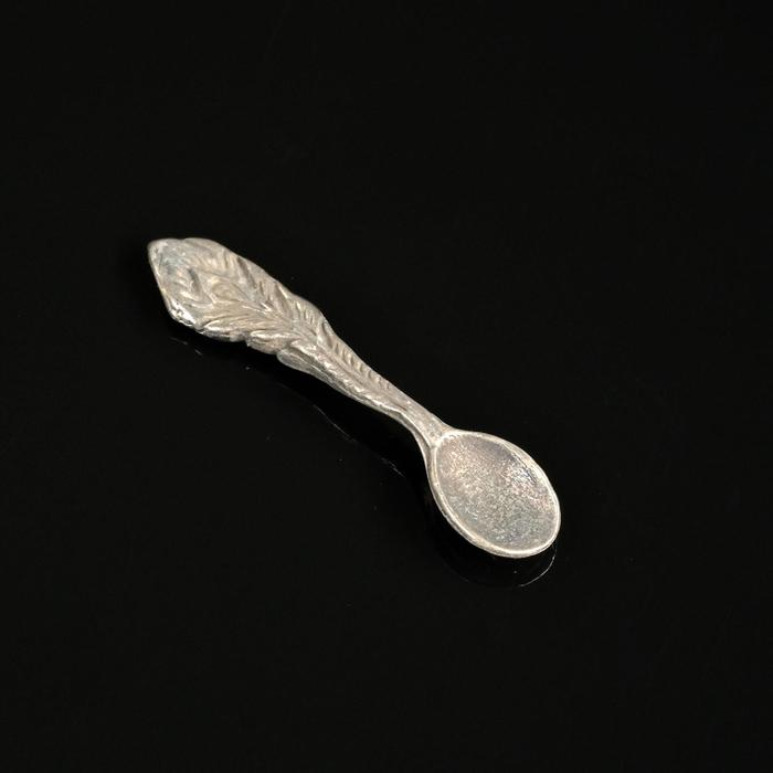 фото Сувенир кошельковый "ложка-загребушка. перо", олово, 0,6x0,3x0,4 см