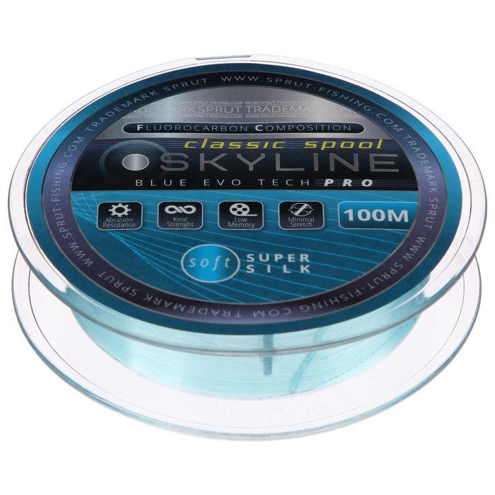 Леска Sprut Skyline Fluorocarbon Composition EvoTech Classic Blue 0,165 мм, 100 м
Леска Sprut Skyline Fluorocarbon Composition EvoTech Classic Blue 0,165 мм, 100 м