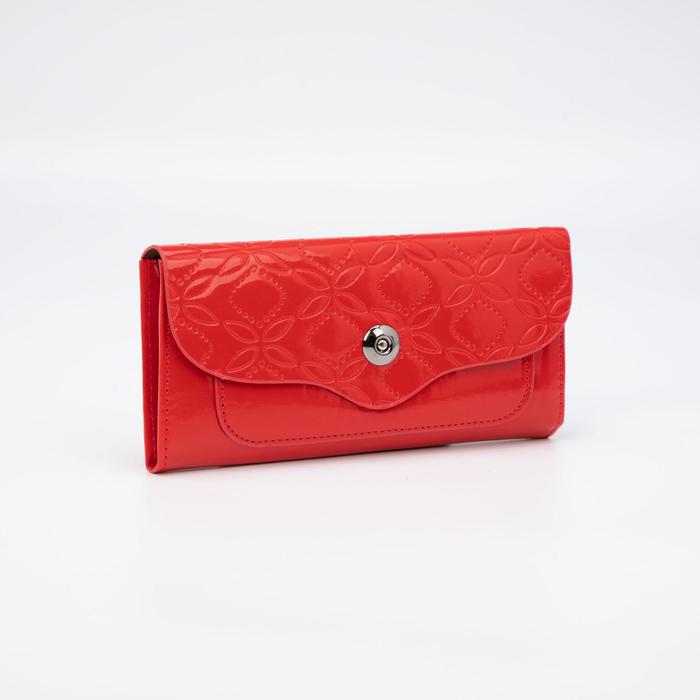 Кошелёк женский, 3 отдела на магнитах, цвет красный
Кошелёк женский, 3 отдела на магнитах, цвет красный
