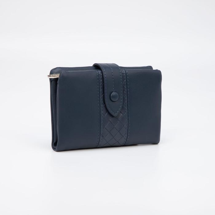 Кошелёк на кнопке, цвет синий
Кошелёк на кнопке, цвет синий