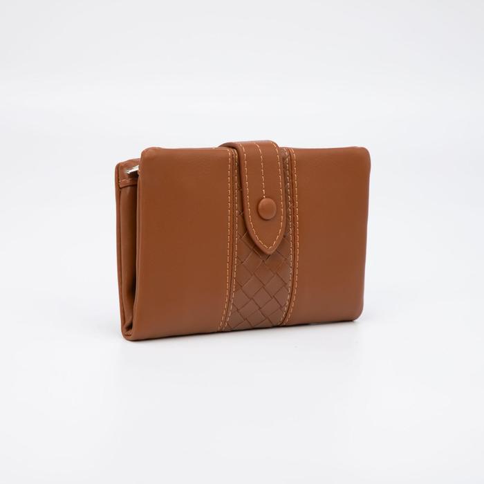 Кошелёк на кнопке, цвет коричневый
Кошелёк на кнопке, цвет коричневый