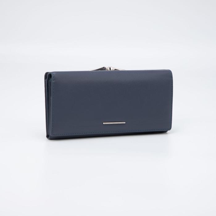 Кошелёк на магнитах, цвет синий
Кошелёк на магнитах, цвет синий