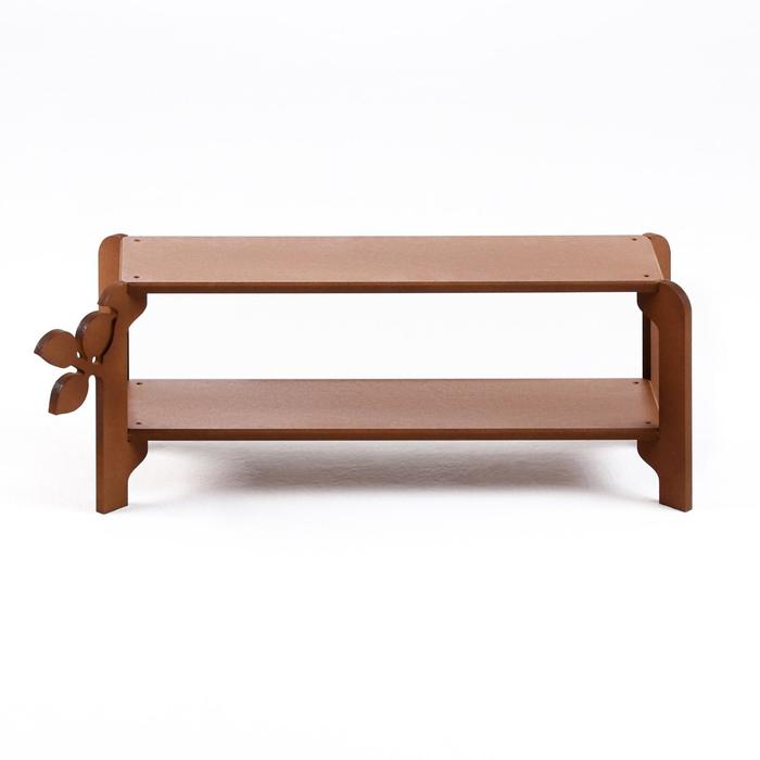 Полка для цветов двухъярусная "Флора" 21х59х23 см, цвет Орех
Полка для цветов двухъярусная "Флора" 21х59х23 см, цвет Орех