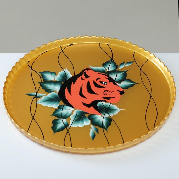 Поднос "Тигр" художественная на золоте
Поднос "Тигр" художественная на золоте