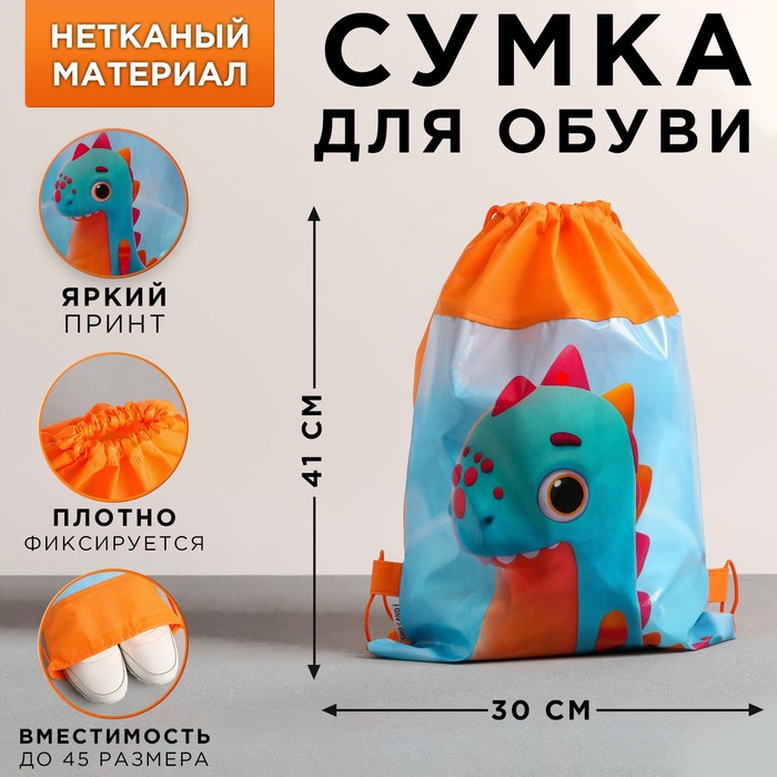 Сумка для обуви Dino, 41х30х0,5 см
Сумка для обуви Dino, 41х30х0,5 см