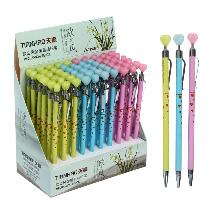 Карандаш механический 0,5мм Сердечко МИКС (штрихкод на штуке) 
Карандаш механический 0,5мм Сердечко МИКС (штрихкод на штуке)