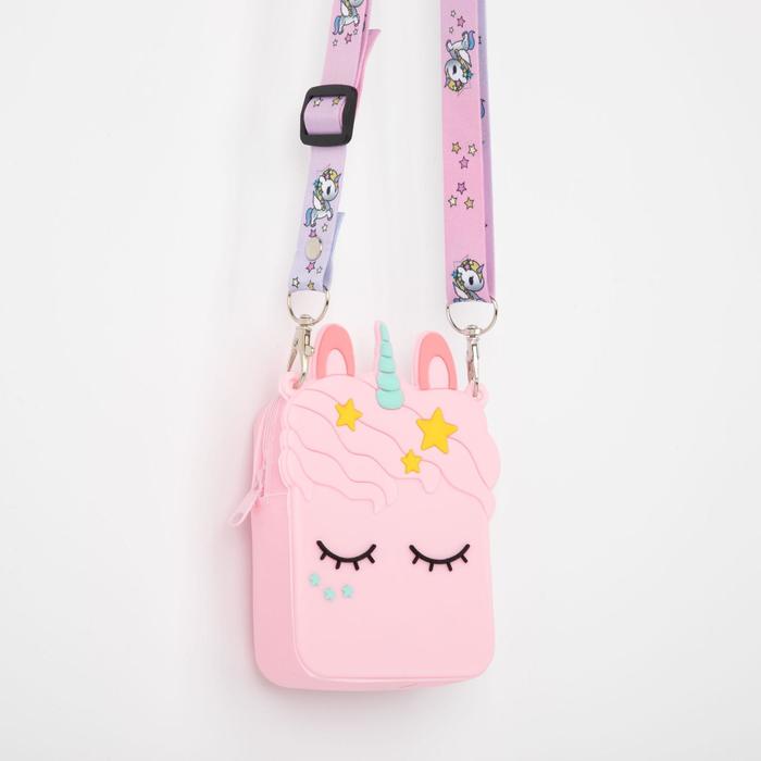 Сумка детская, отдел на молнии, регулируемый ремень, цвет розовый, «Единорог»
Сумка детская, отдел на молнии, регулируемый ремень, цвет розовый, «Единорог»