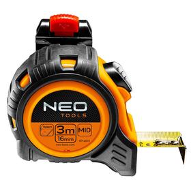 Рулетка NEO 67-203, 3 м х 16 мм, стальная, нейлоновое покрытие, обрезиненный корпус, автостоп 7049
Рулетка NEO 67-203, 3 м х 16 мм, стальная, нейлоновое покрытие, обрезиненный корпус, автостоп 7049
