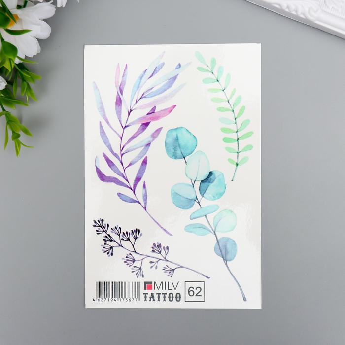 Татуировка на тело "Веточки" 10х15 см 
Татуировка на тело "Веточки" 10х15 см