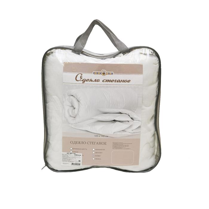 Одеяло стеганое, размер 105х140 см, файбер
Одеяло стеганое, размер 105х140 см, файбер