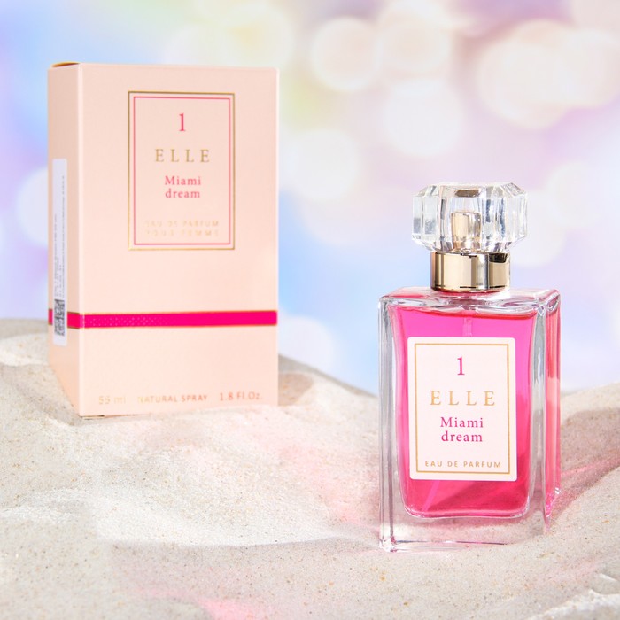 Парфюмерная вода женская Elle 1 Miami dream, 55 мл
Парфюмерная вода женская Elle 1 Miami dream, 55 мл