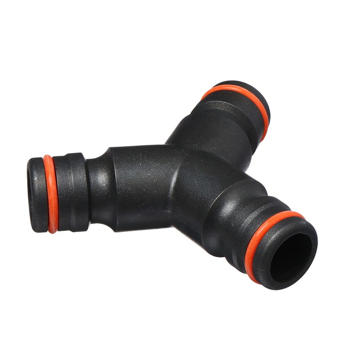 Тройник, быстросъёмное соединение, пластик
Тройник, быстросъёмное соединение, пластик