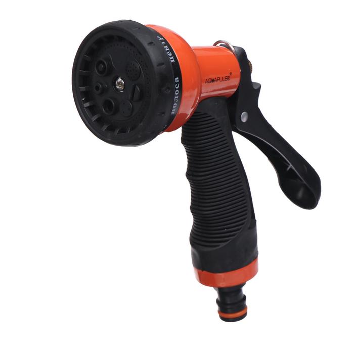 Пистолет для полива, 8 режимов, штуцер под коннектор
Пистолет для полива, 8 режимов, штуцер под коннектор