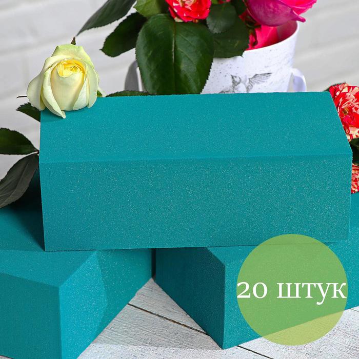 Губка флористическая "Оазис Витал", голубой, 23 х 11 х 7,5 см, набор 20 шт.
Губка флористическая "Оазис Витал", голубой, 23 х 11 х 7,5 см, набор 20 шт.