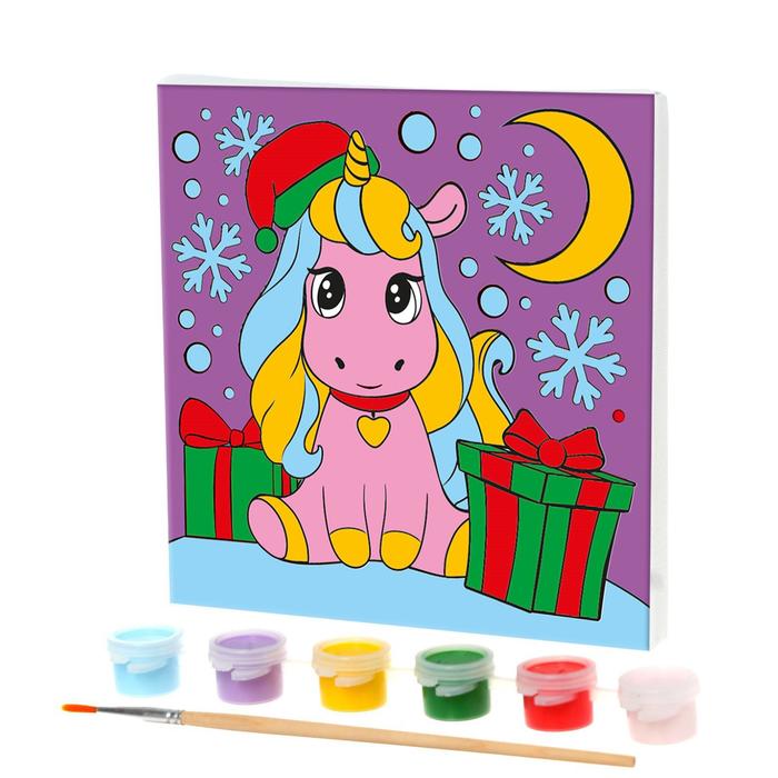Роспись по холсту «Единорожка с подарками» 15х15
Роспись по холсту «Единорожка с подарками» 15х15