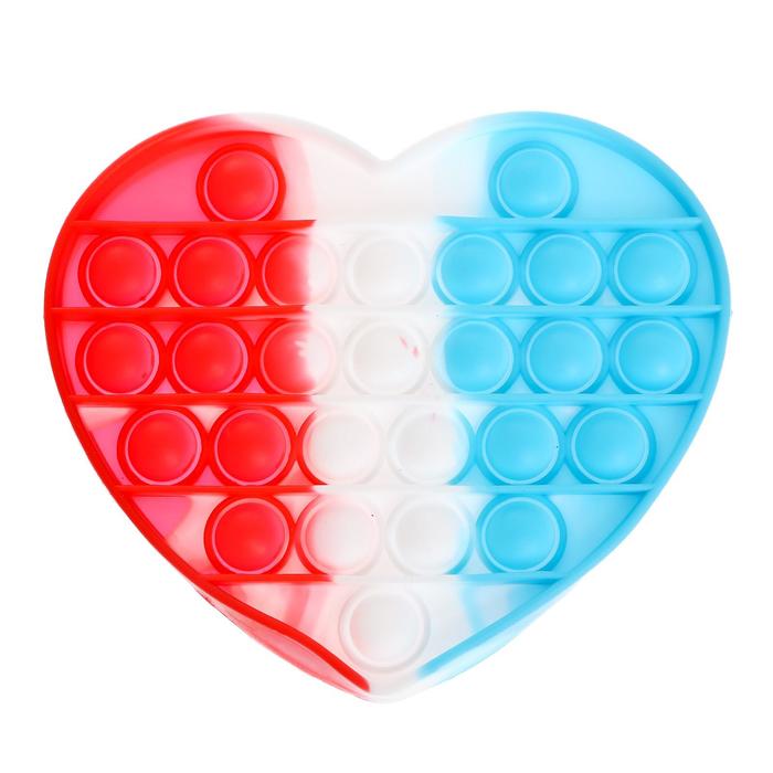 Антистресс игрушка «Вечная пупырка», сердце, трехцветное, МИКС
Антистресс игрушка «Вечная пупырка», сердце, трехцветное, МИКС