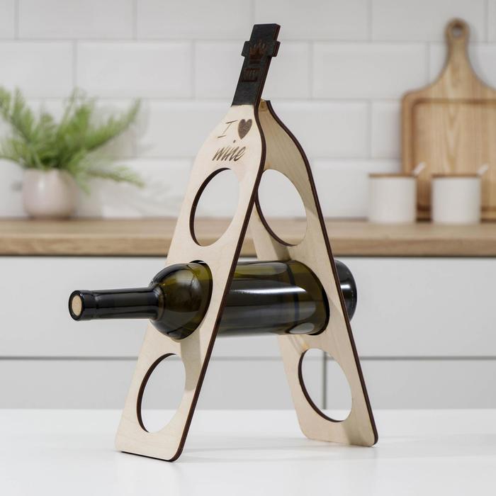 Подставка для трёх бутылок вина VIP, 14×12×41 см 
Подставка для трёх бутылок вина VIP, 14×12×41 см