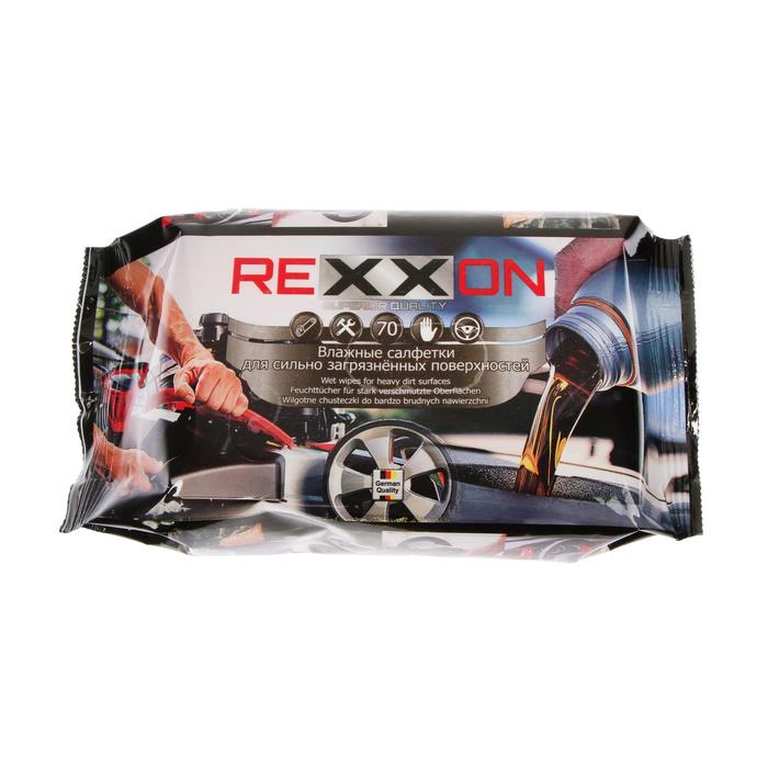 Автомобильные салфетки REXXON ЭКОНОМ для сильных загрязнений, 70 шт
Автомобильные салфетки REXXON ЭКОНОМ для сильных загрязнений, 70 шт