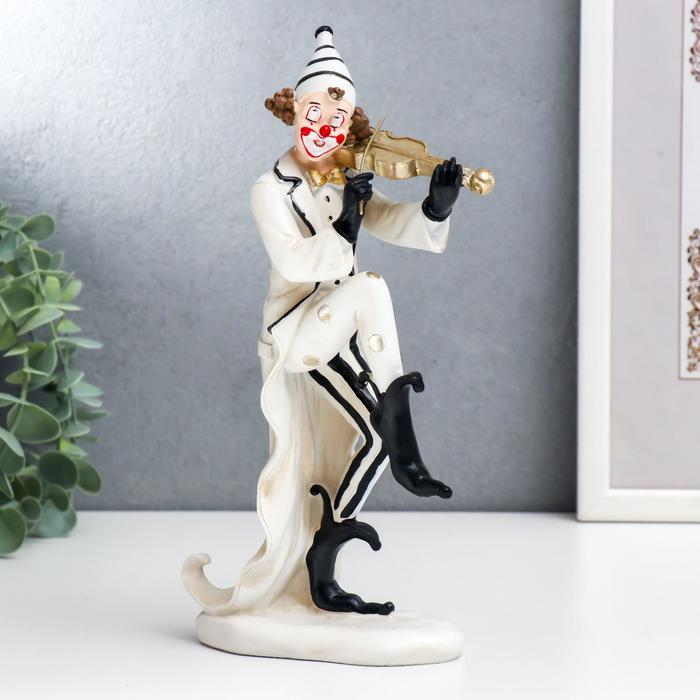Сувенир полистоун "Клоун со скрипкой" чёрно-белый с золотом 24х6,5х12,5 см
Сувенир полистоун "Клоун со скрипкой" чёрно-белый с золотом 24х6,5х12,5 см